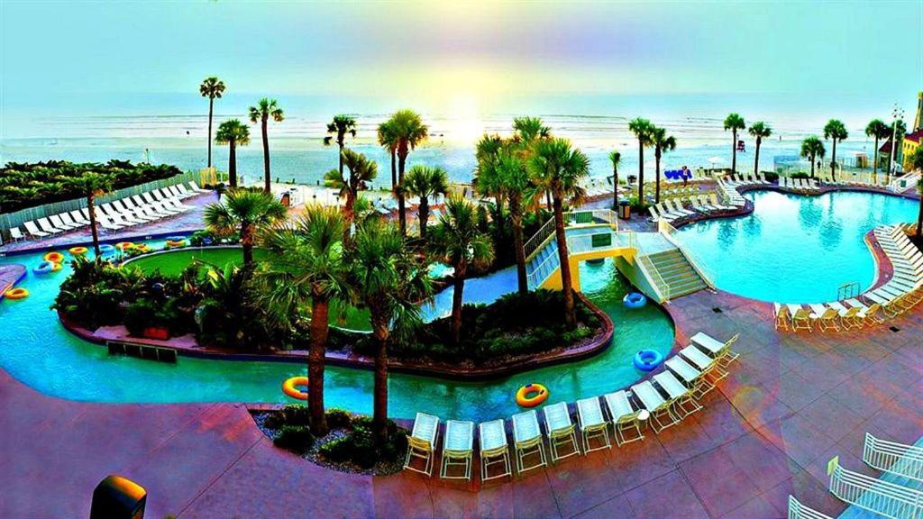 1 Bedroom Direct Oceanfront Condo Wyndham Ocean Walk Resort - Daytona Funland 703 Daytona Beach Exterior foto